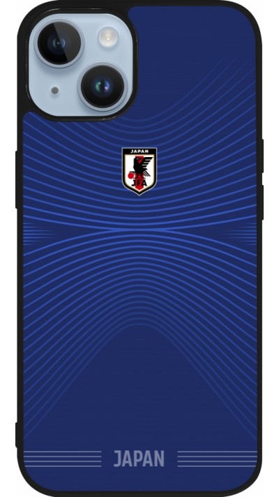 iPhone 15 Case Hülle - Silikon schwarz Japan 2022 personalisierbares Fussballtrikot