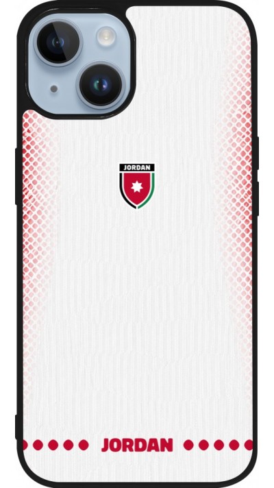 iPhone 15 Case Hülle - Silikon schwarz Jordanien 2026 personalisierbares Fussballtrikot