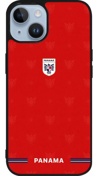 iPhone 15 Case Hülle - Silikon schwarz Panama 2026 personalisierbares Fussballtrikot