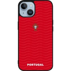 iPhone 15 Case Hülle - Silikon schwarz Portugal 2026 personalisierbares Fussballtrikot