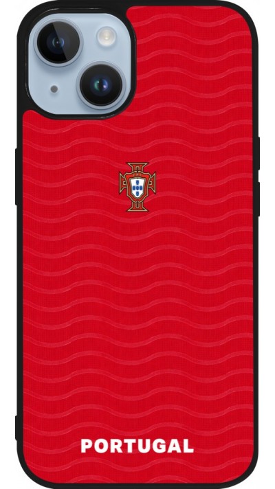 iPhone 15 Case Hülle - Silikon schwarz Portugal 2026 personalisierbares Fussballtrikot