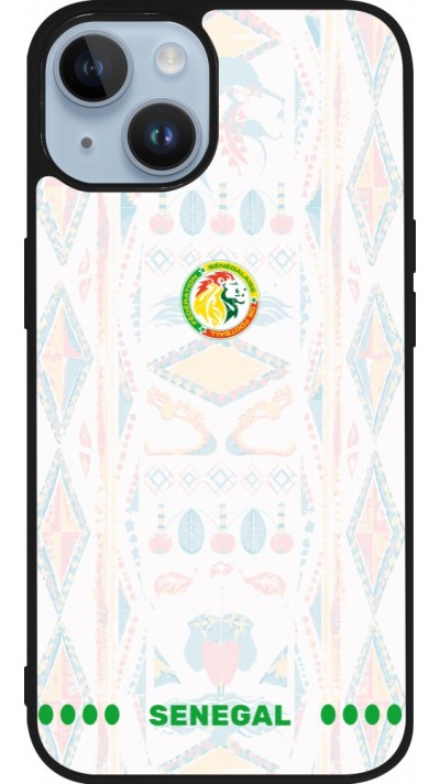 iPhone 15 Case Hülle - Silikon schwarz Senegal 2026 personalisierbares Fussballtrikot