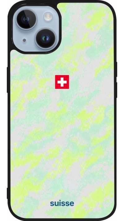 iPhone 15 Case Hülle - Silikon schwarz Schweiz Away 2026 personalisierbares Fussballtrikot