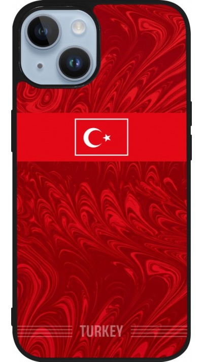 iPhone 15 Case Hülle - Silikon schwarz Türkei 2026 personalisierbares Fussballtrikot