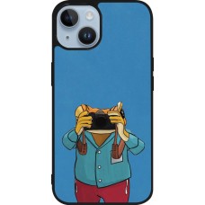 iPhone 15 Case Hülle - Silikon schwarz Frog with camera DTMF