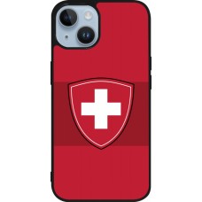 iPhone 15 Case Hülle - Silikon schwarz Hockey World Championship Ecusson Suisse