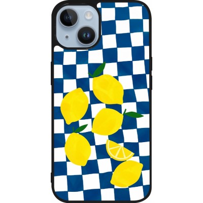 iPhone 15 Case Hülle - Silikon schwarz Illustration lemons 2026