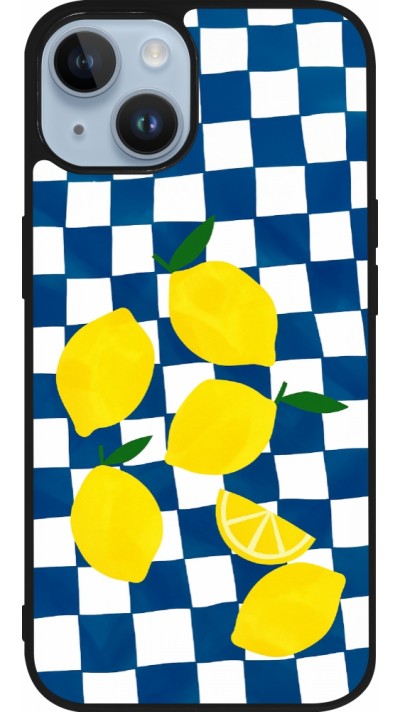iPhone 15 Case Hülle - Silikon schwarz Illustration lemons 2026