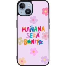 iPhone 15 Case Hülle - Silikon schwarz Karol G Manana sera bonito