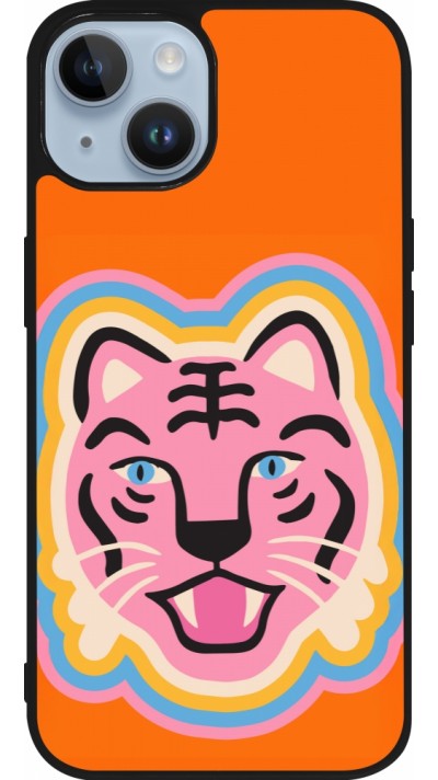 iPhone 15 Case Hülle - Silikon schwarz Lion colors 2026