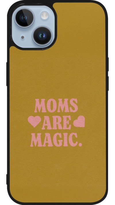 iPhone 15 Case Hülle - Silikon schwarz Mom 2026 Are Magic