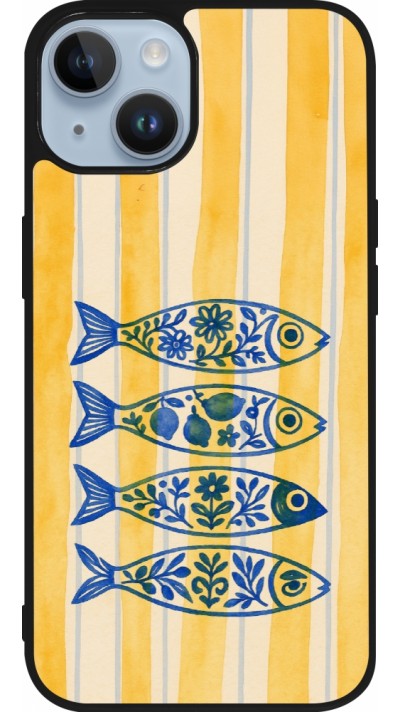 iPhone 15 Case Hülle - Silikon schwarz Portuguese fish 2026