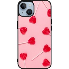 iPhone 15 Case Hülle - Silikon schwarz Saint Valentines Day 26 Lollipop