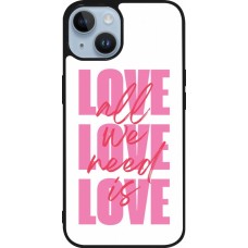 iPhone 15 Case Hülle - Silikon schwarz Saint Valentines Day 26 Love all we need is