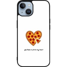 iPhone 15 Case Hülle - Silikon schwarz Saint Valentines Day 26 You have my pizza heart