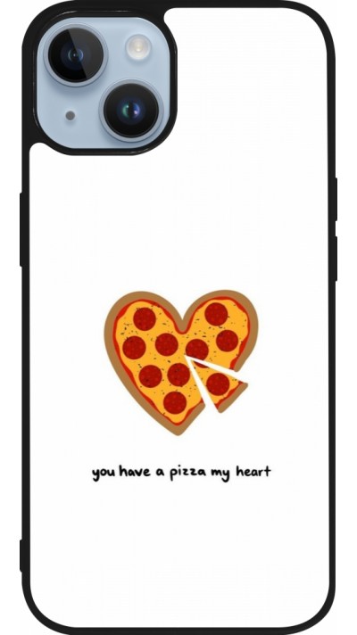 iPhone 15 Case Hülle - Silikon schwarz Saint Valentines Day 26 You have my pizza heart