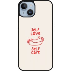 iPhone 15 Case Hülle - Silikon schwarz Saint Valentines Day 26 Self love self care