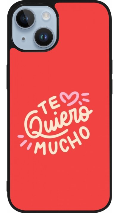 iPhone 15 Case Hülle - Silikon schwarz Saint Valentines Day 26 Te quiero mucho