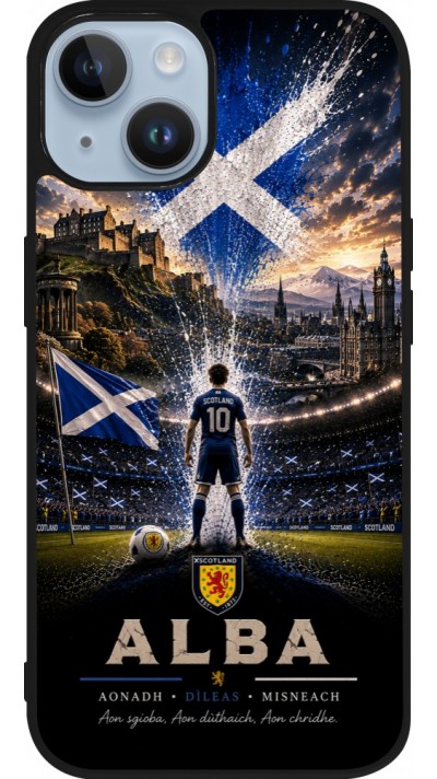 iPhone 15 Case Hülle - Silikon schwarz Fussball Schottland splash 2026