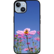 iPhone 15 Case Hülle - Silikon schwarz Bee on a flower 2026