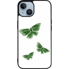 iPhone 15 Case Hülle - Silikon schwarz Butterflies 2026
