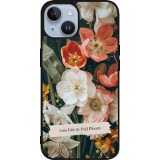 iPhone 15 Case Hülle - Silikon schwarz Full Bloom 2026