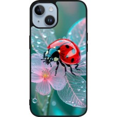 iPhone 15 Case Hülle - Silikon schwarz Ladybird in bloom 2026