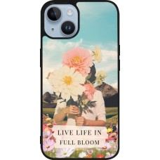 iPhone 15 Case Hülle - Silikon schwarz Live life in full moon 2026