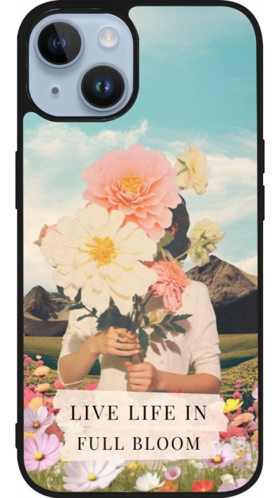 iPhone 15 Case Hülle - Silikon schwarz Live life in full moon 2026