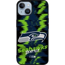 iPhone 15 Case Hülle - Silikon schwarz Super Bowl 26 Seattle 2