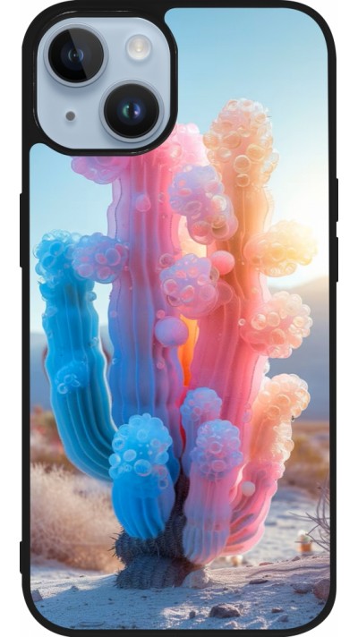 Coque iPhone 15 - Silicone rigide noir Artificial vegetation 2025