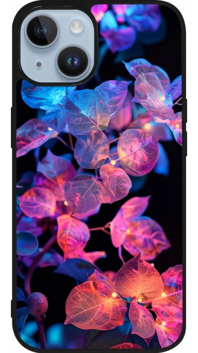 Coque iPhone 15 - Silicone rigide noir Artificial vegetation 2025