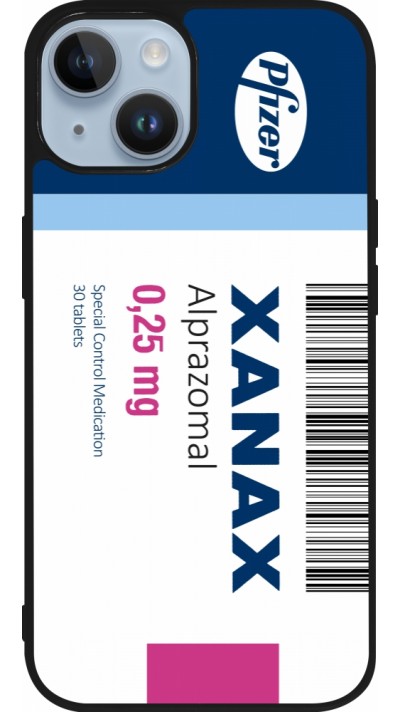 iPhone 15 Case Hülle - Silikon schwarz Xanax Alprazolam 2025