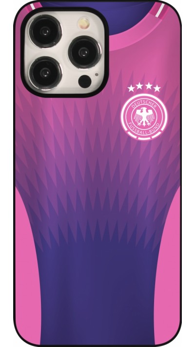 Coque iPhone 15 Pro Max - Maillot de football Allemagne Extérieur personnalisable Coque iPhone 15 Pro Max - Maillot de football Allemagne Extérieur personnalisable