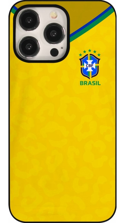 Coque iPhone 15 Pro Max - Maillot de football Brésil 2022 personnalisable Coque iPhone 15 Pro Max - Maillot de football Brésil 2022 personnalisable