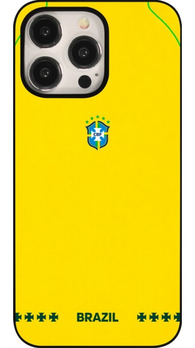 iPhone 15 Pro Max Case Hülle - Brasilien 2026 personalisierbares Fussballtrikot
