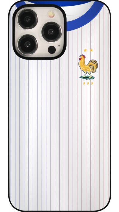 Coque iPhone 15 Pro Max - Maillot de football France Extérieur personnalisable Coque iPhone 15 Pro Max - Maillot de football France Extérieur personnalisable
