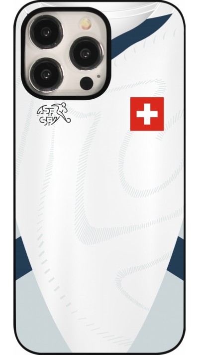 Coque iPhone 15 Pro Max - Maillot de football Suisse Extérieur personnalisable Coque iPhone 15 Pro Max - Maillot de football Suisse Extérieur personnalisable