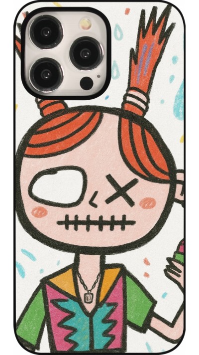 Coque iPhone 15 Pro Max - Little Girl Sketch