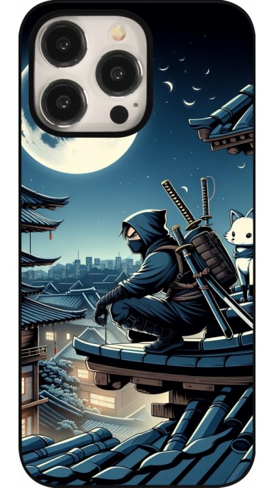 iPhone 15 Pro Max Case Hülle - Ninja unter dem Mond