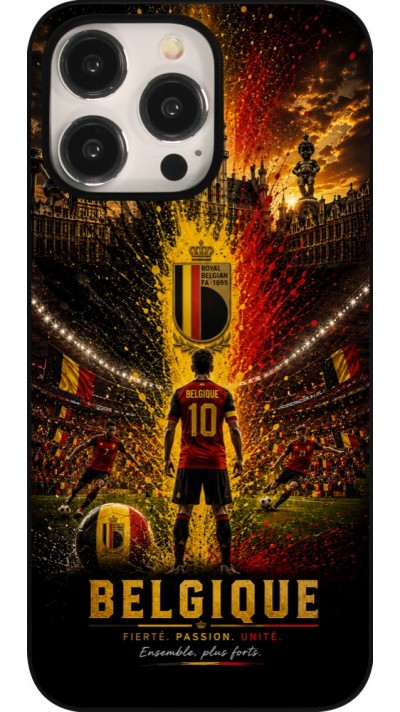 iPhone 15 Pro Max Case Hülle - Fussball Belgien splash 2026