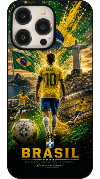 iPhone 15 Pro Max Case Hülle - Fussball Brasilien splash 2026