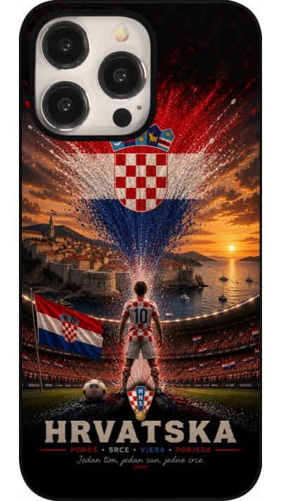 iPhone 15 Pro Max Case Hülle - Fussball Kroatien splash 2026