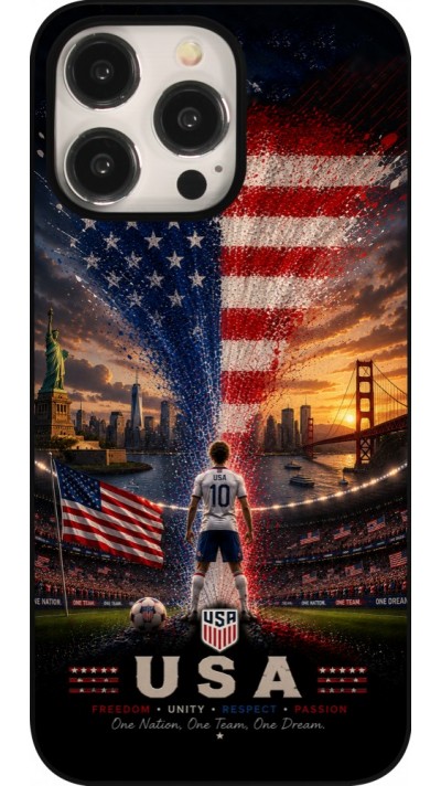 iPhone 15 Pro Max Case Hülle - Fussball Vereinigten Staaten splash 2026