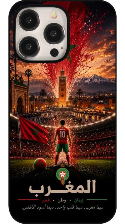iPhone 15 Pro Max Case Hülle - Fussball Marokko splash 2026