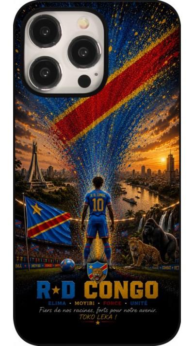 iPhone 15 Pro Max Case Hülle - Fussball Demokratische Republik Kongo splash 2026