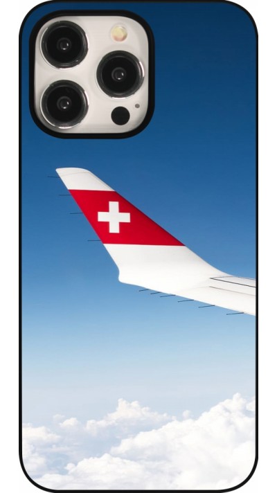 iPhone 15 Pro Max Case Hülle -  Schweizer Nationalfeiertag Sky Swiss Flag