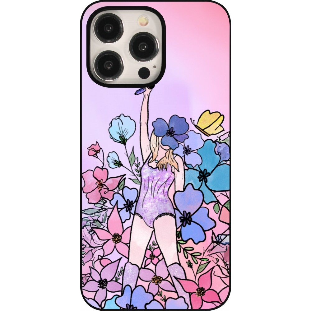 iPhone 15 Pro Max Case Hülle - Taylor Swift Sketch - Pink
