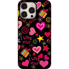 iPhone 15 Pro Max Case Hülle - Valentine 2023 love symbols