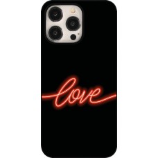 iPhone 15 Pro Max Case Hülle - Valentine 2023 neon love